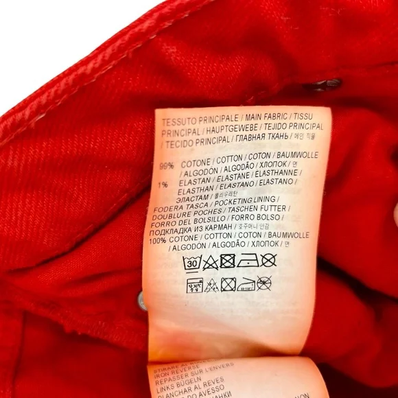 Golden Goose Red Mid-Rise Jeans - Picture 15 of 16